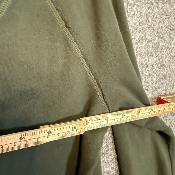 American Eagle Sweater Women Large Green Cardigan Button Front Crop Y2K Vintage - Picture 11 of 11